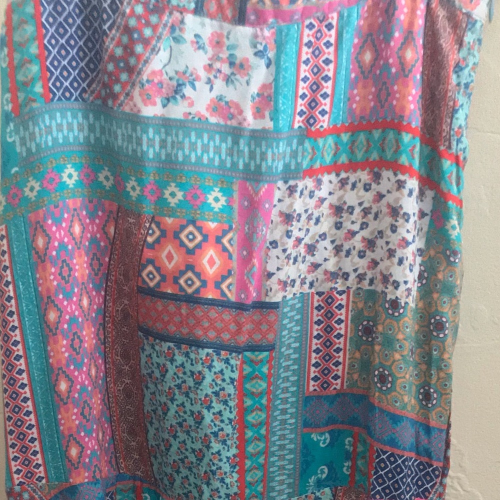 Ankle length pattern skirt